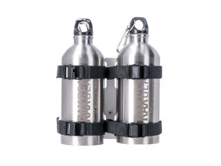Láhve hliníkové 2x0,6 litru s držákem