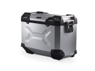 kufr TraX Adventure 45 L stříbrný,pravý kufr TraX Adventure 45 L stříbrný,pravý
