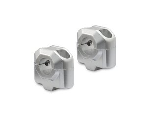 zvýšení řídítek  22 mm H = 25 mm. stříbro.