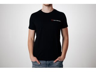 T-Shirt Core Line. Black. Men. Size L.