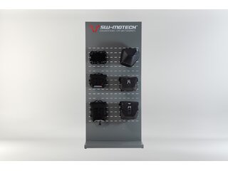 Sales display wall with mounting Subject: SLC side carrier products accessories.