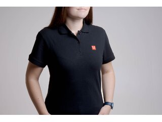 Polo shirt Core Line. Black. Women. Size M. Polo shirt Core Line. Black. Women. Size M.
