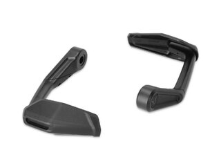 Lever guards with wind protection Black. Ducati Streetfighter V2, Triumph Daytona.